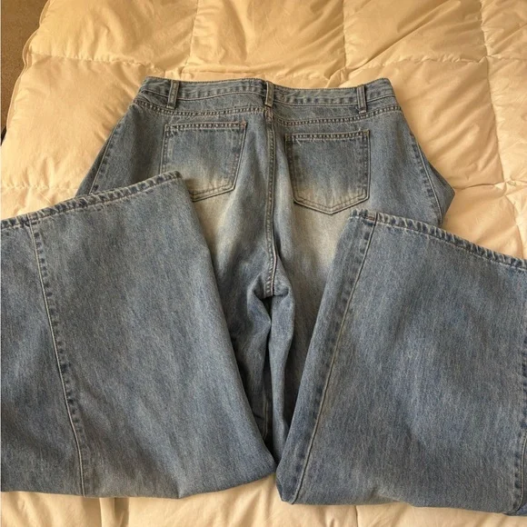 The Frankie Shop Light Blue Flare Jeans - Picture 7 of 8